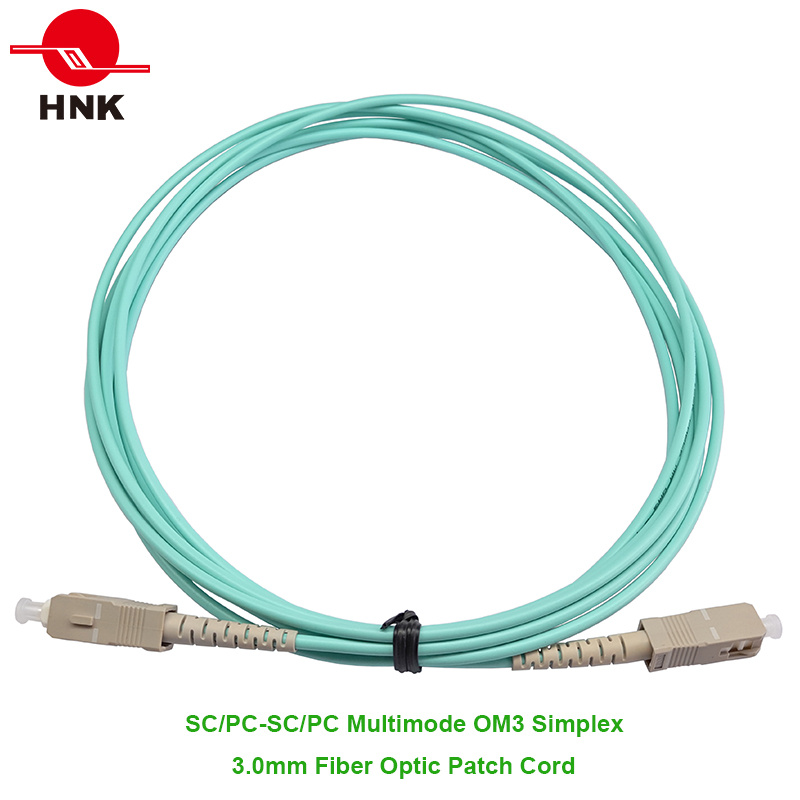 3.0mm SC/PC-SC/PC Multimode 50 Om3 Simplex Fiber Optic Patch Cable