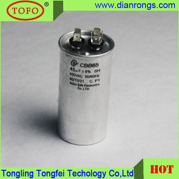 400V 20UF Metal Cbb65 Capacitor