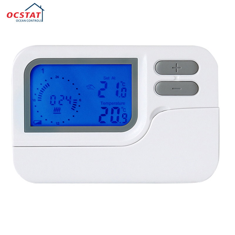 Blue Backlit Warm Floor Use Digital Heating Thermostat