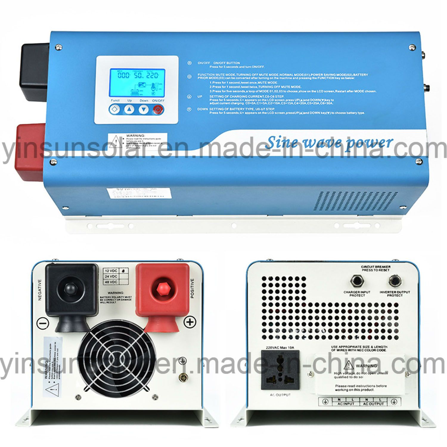 48V 2000W Pure Sine Wave Inverter for Solar Power System