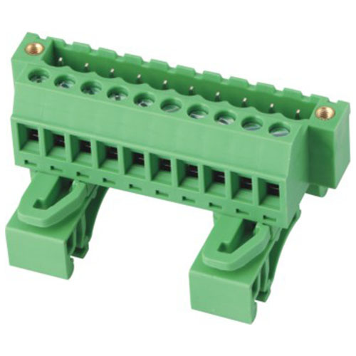 Plug-in Terminal Block with DIN Rail (WJ2EDGUVKM-5.08mm)