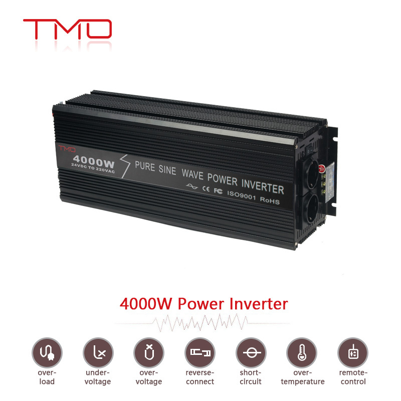 Ce Certificated 4000 Watt Pure Sine Wave Inverter, Solar Inverter Without Battery, DC to AC Power Inverter 4000W 24V 220V