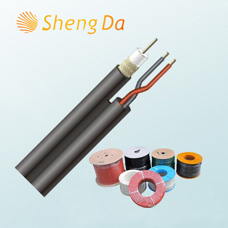 75 Ohm RG6 Communication Coaxial CCTV Combo Cable