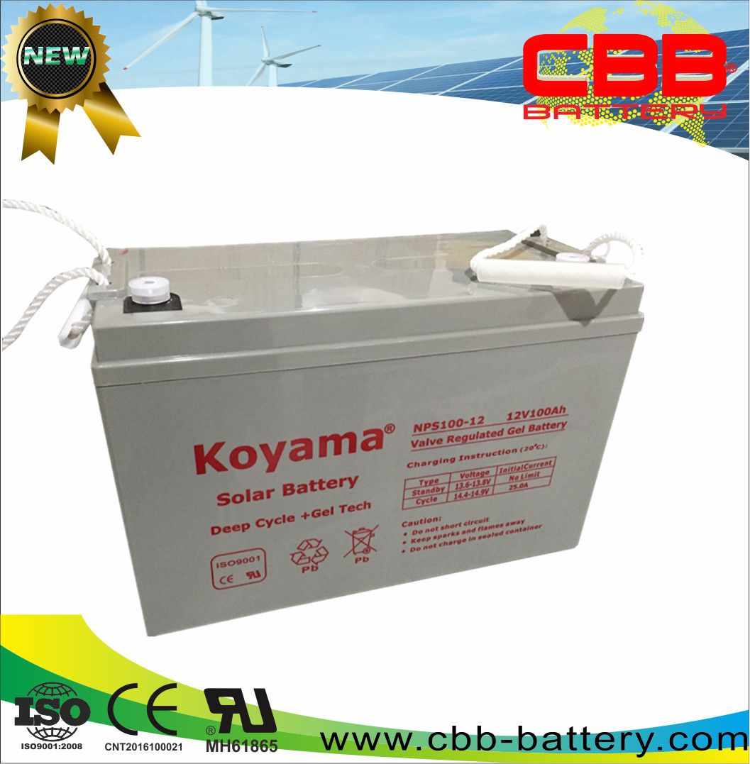 12V Deep Cycle Gel Storage Battery UPS Battery AGM Battery 100ah