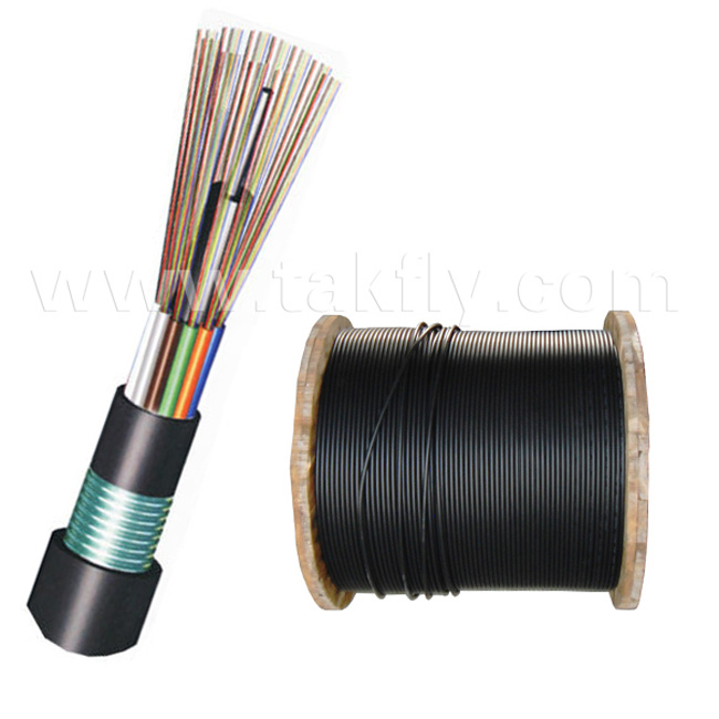 GYTY53 Layer Stranded Double Sheathed Outdoor Armored Fiber Optical Cable