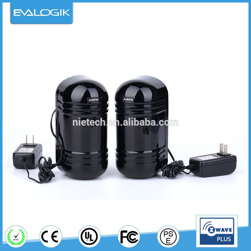 Z Wave Two Beams Active Infrared Sensor for Smart Home