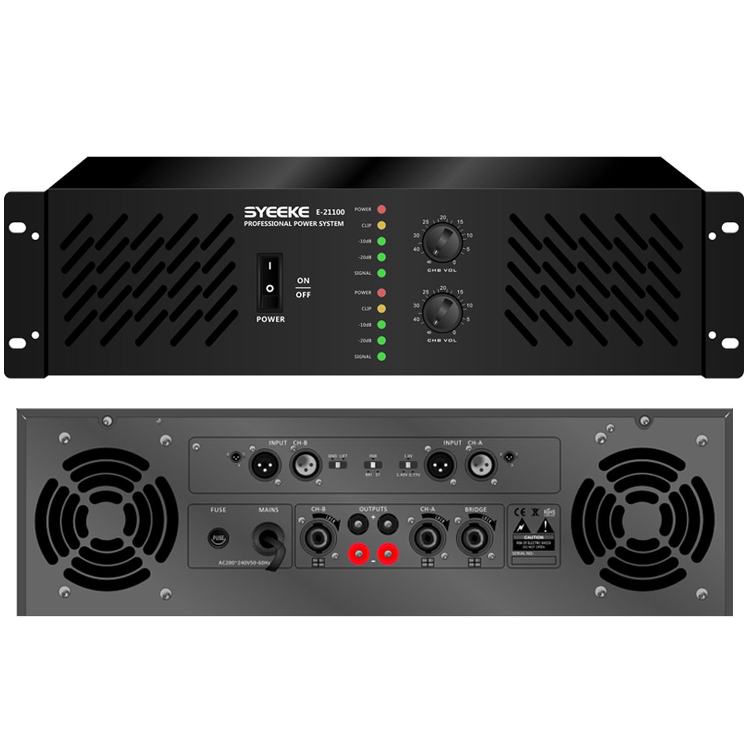 E-21100 Series Public Address Professional Power Amplifier