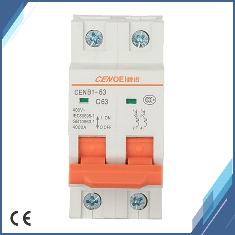 2p 240V Mini Circuit Breaker with Current Overload and Short Circuit Protection
