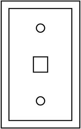 UL Listing, 1-Port Quick Port Wallplate