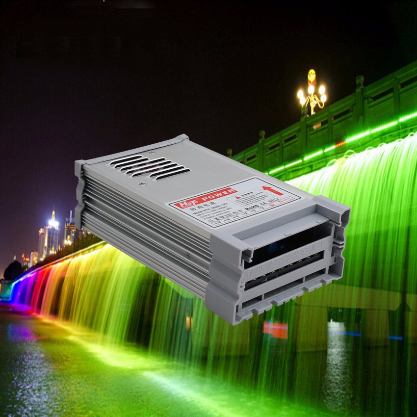 24V 13A Rainproof Outdoor LED Power Supply for Lighting Project