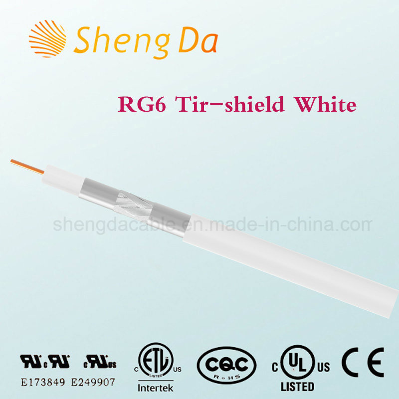RG6 Digital Tri-Shield Coaxial Matv and CATV Cable