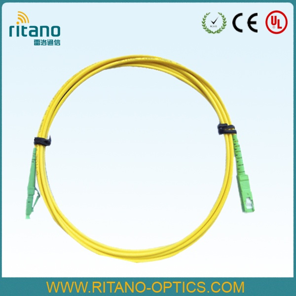 Sm Optical Fiber LC/APC-Sc/APC 2.0mm LSZH Optical Fiber Cable Patchcord