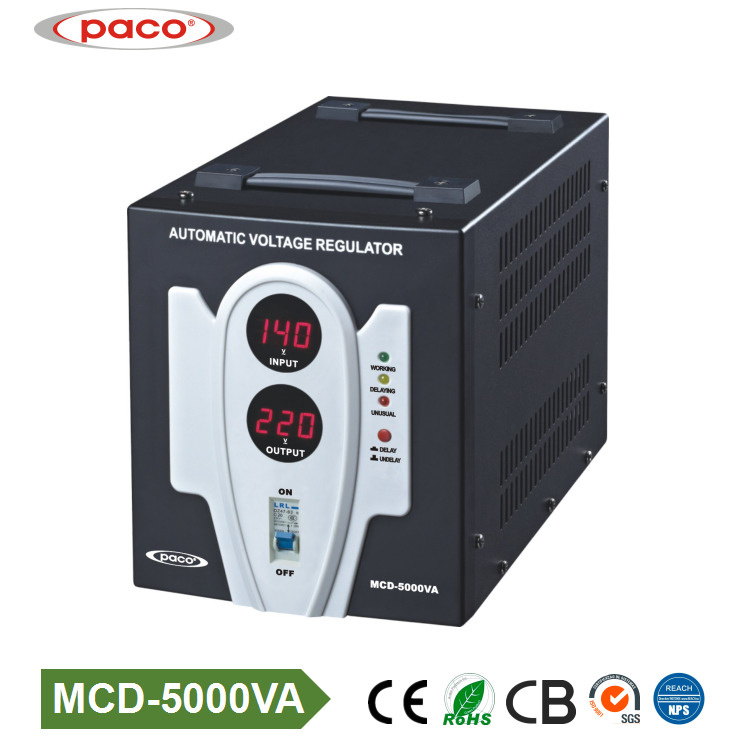 High Quality 5000va Single Phase AC Automatic Voltage Regulator