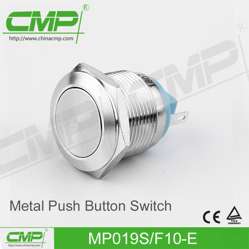 19mm Stainless Steel Pin Terminal Push Button Switch