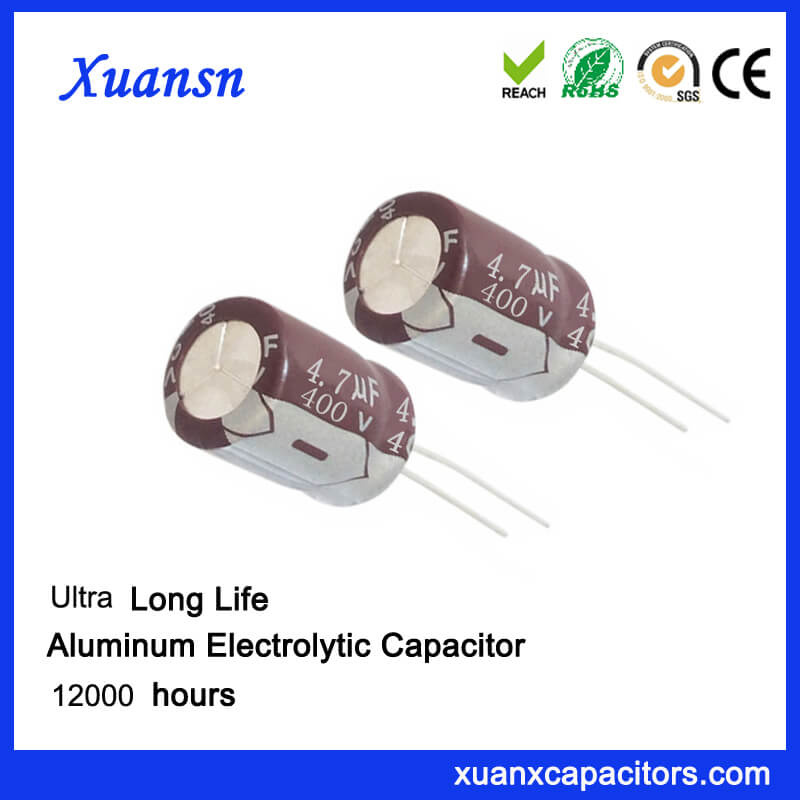 High Voltage 4.7 UF 400V Capacitor for LED Driver Power