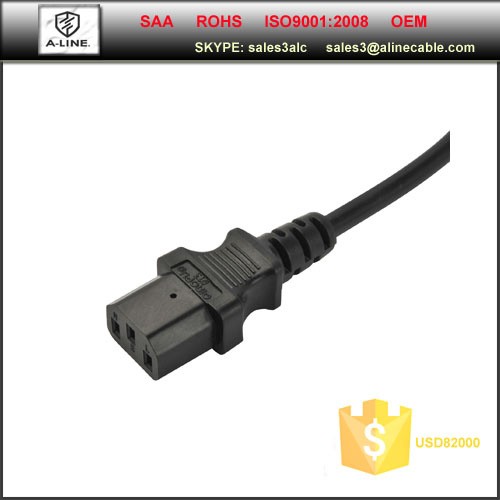 Australian Power Cord C13 Connector