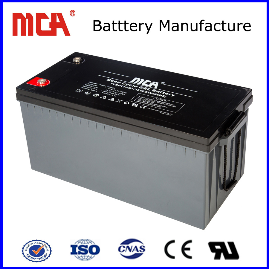 12V 220ah Solar Panel Street Sweeper Golf Cart Battery