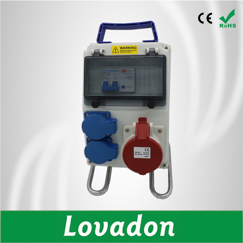 IP44 IP67 Portable Electrical Combined Socket Power Distribution Box