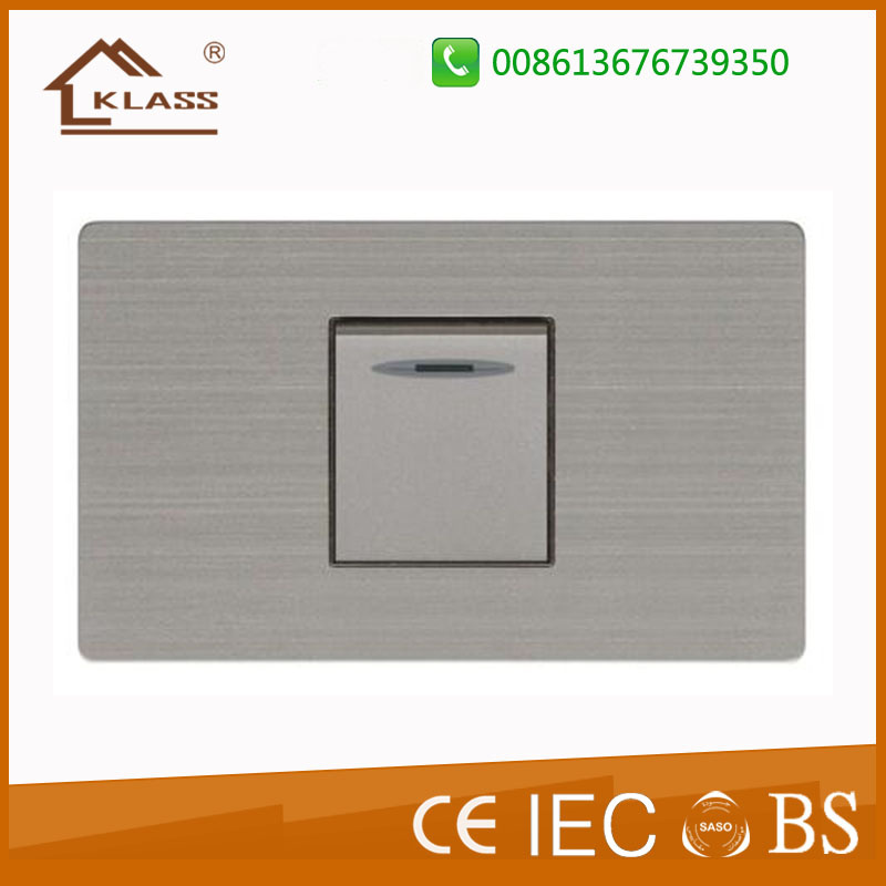 High Quality OEM Color 1 Gang Electric Wall Switch