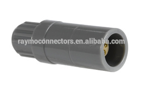 Circular Plastic Connector / Free Socket with Cable Collet Nut Without a Bend Relief