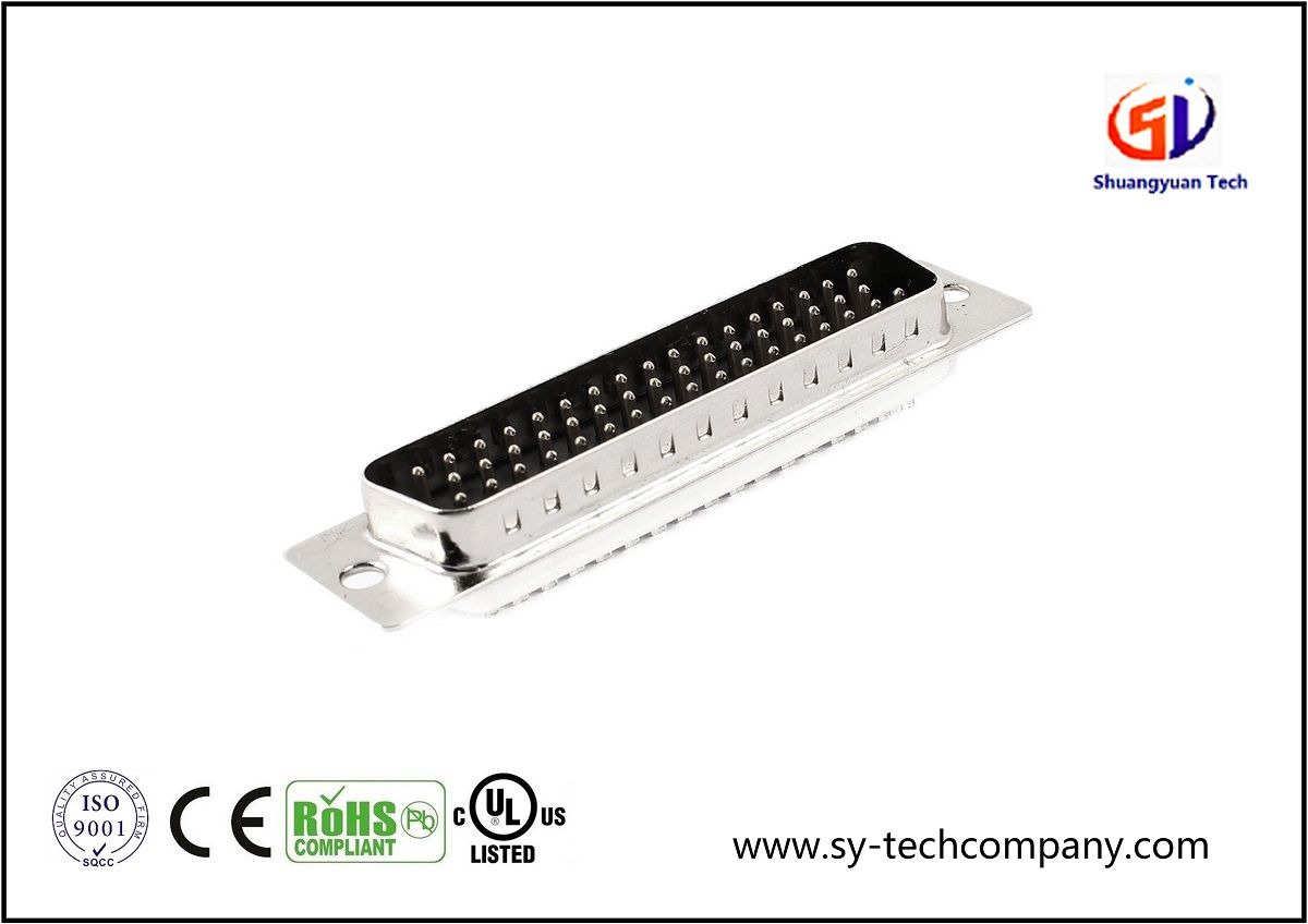 dB50 50pin Solder Type Panel Mount D-SUB Male Connector