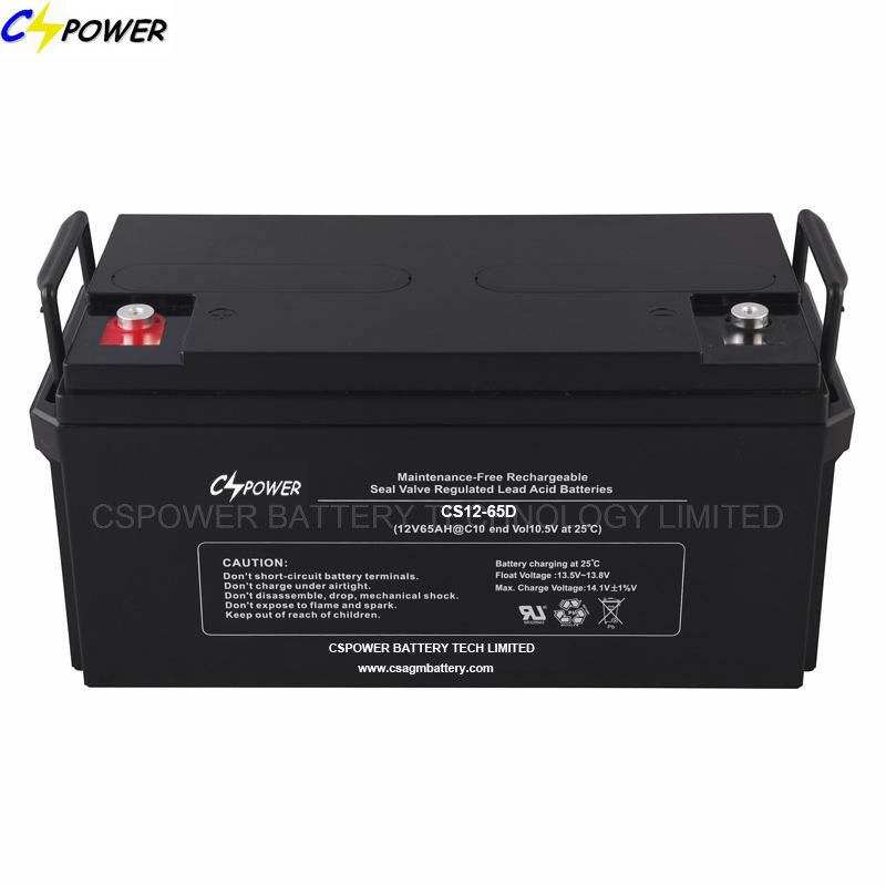 Cspower 12V 65ah SMF VRLA AGM Battery for Inverter/UPS