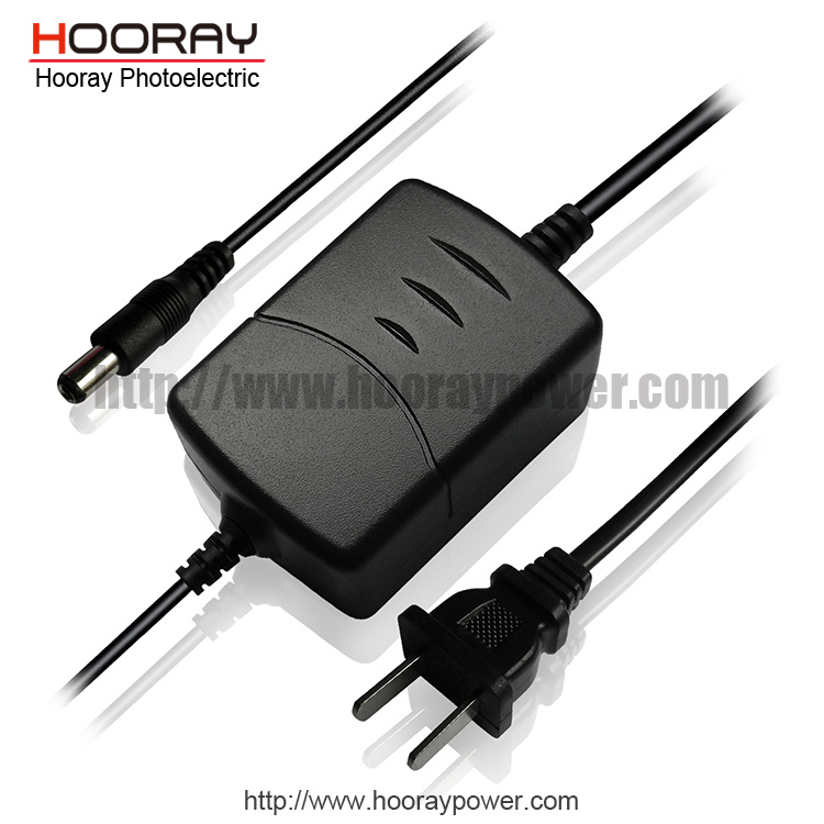 Double-Ended 12V1a 2A 12W Desktop Charger 24W Power Adapter with Ce Us Plug 1.2m Cable for Monitor The Power Supply