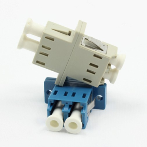 LC with Flange Duplex Sc Type Fiber Optical Adapter