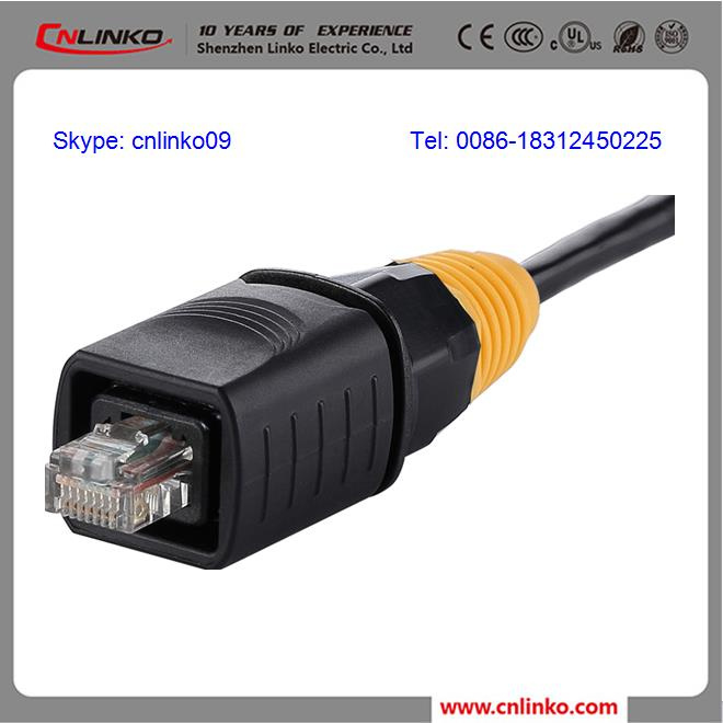 Cat5 CAT6 Waterproof 8p8c Connector/ RJ45 Male Plug