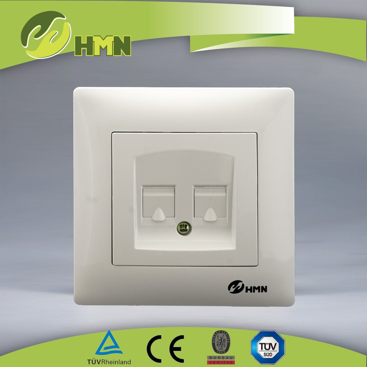 European V124D Double Tel Socket