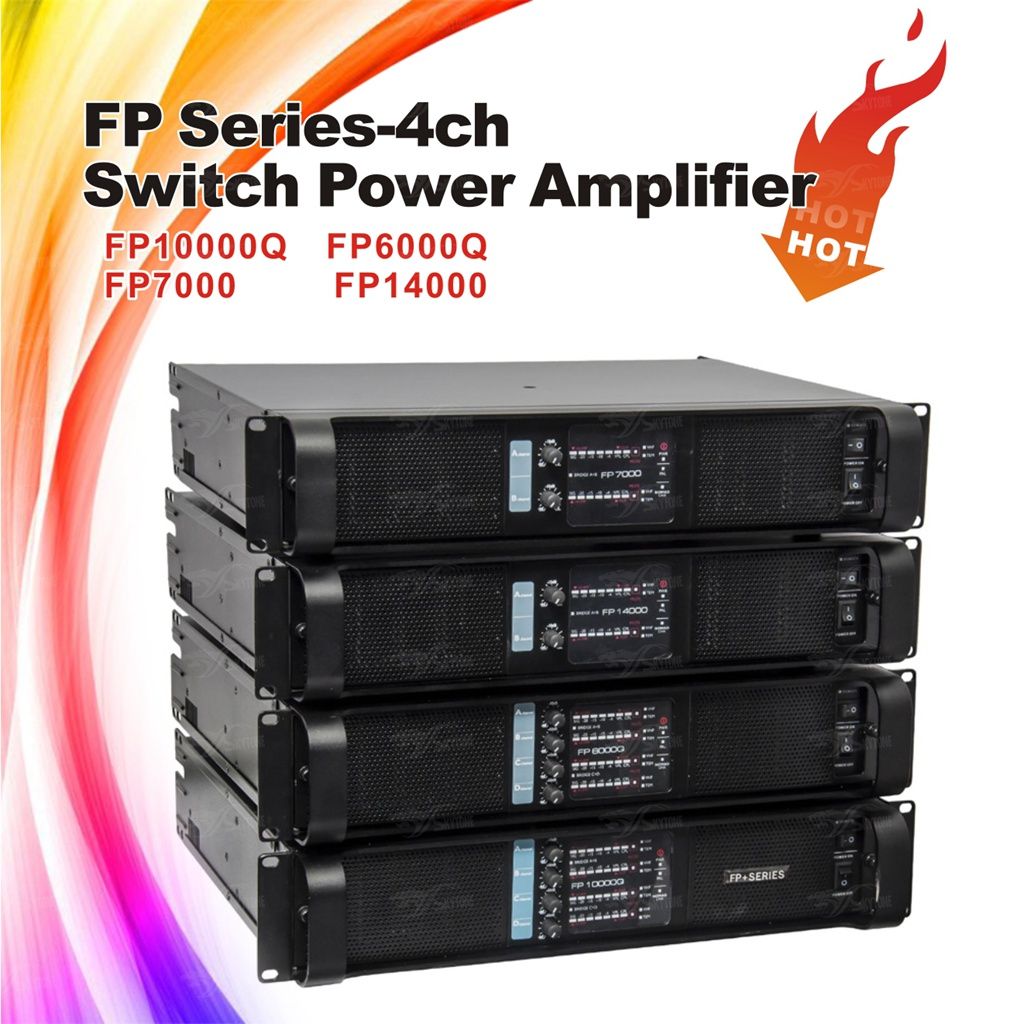 High Rated Audio Amplifier Fp14000 PA DJ Professional Power Amplifier