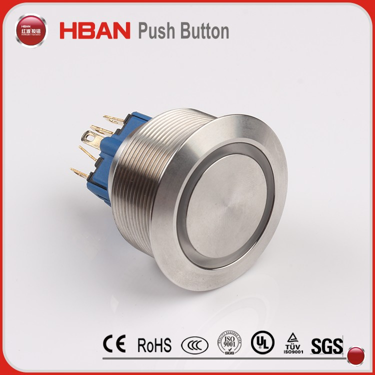 Anti Vandal Metal Push Button Switch (30mm)