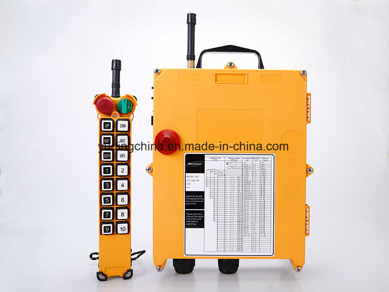 Factory Supply F21-16D Telecrane Radio Remote Control, Tower Crane Joystick