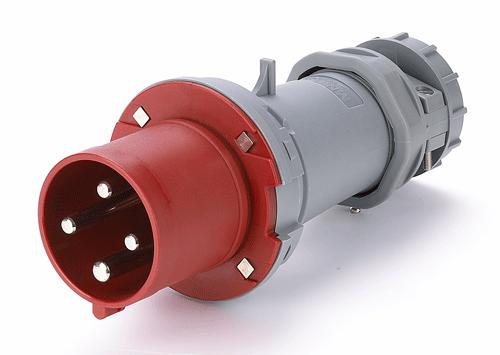 63A 3P+PE IP44 Industrial plug (MN6401)