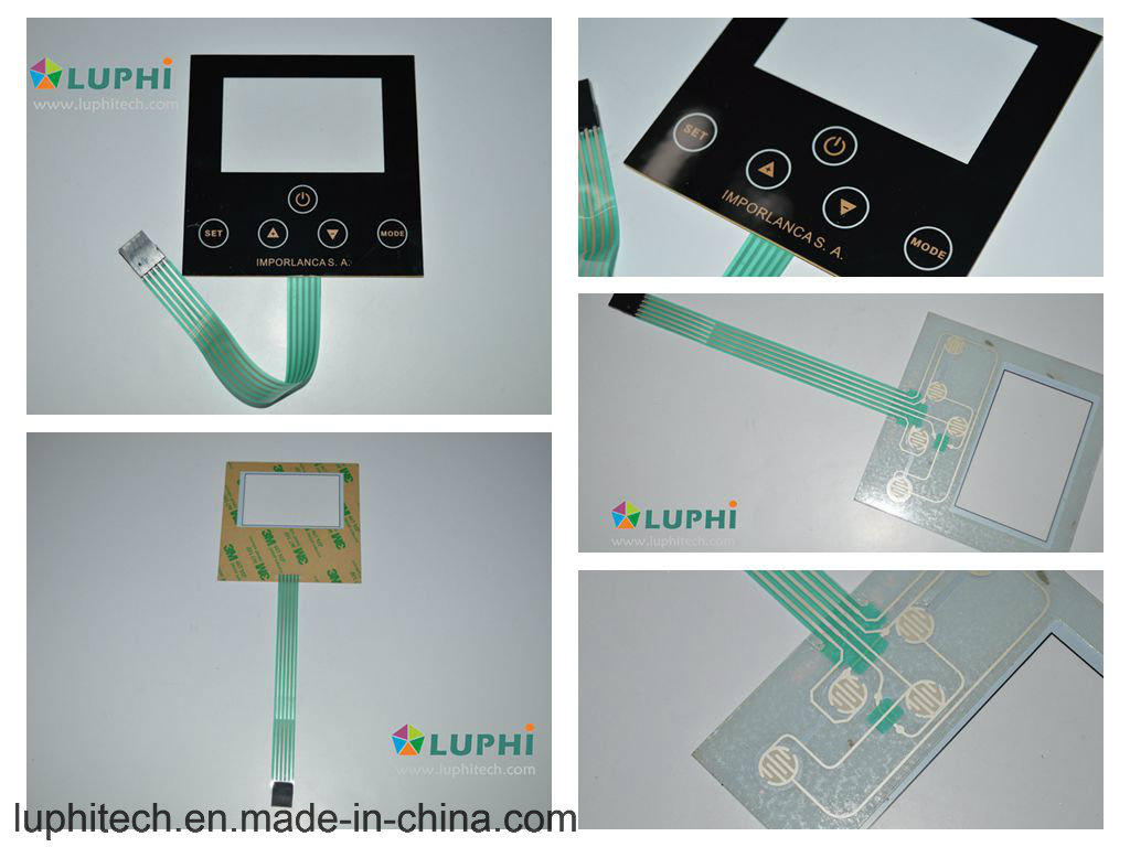 Silver Contact Points No Touch Feeling Flat Membrane Switch (MIC-0178)