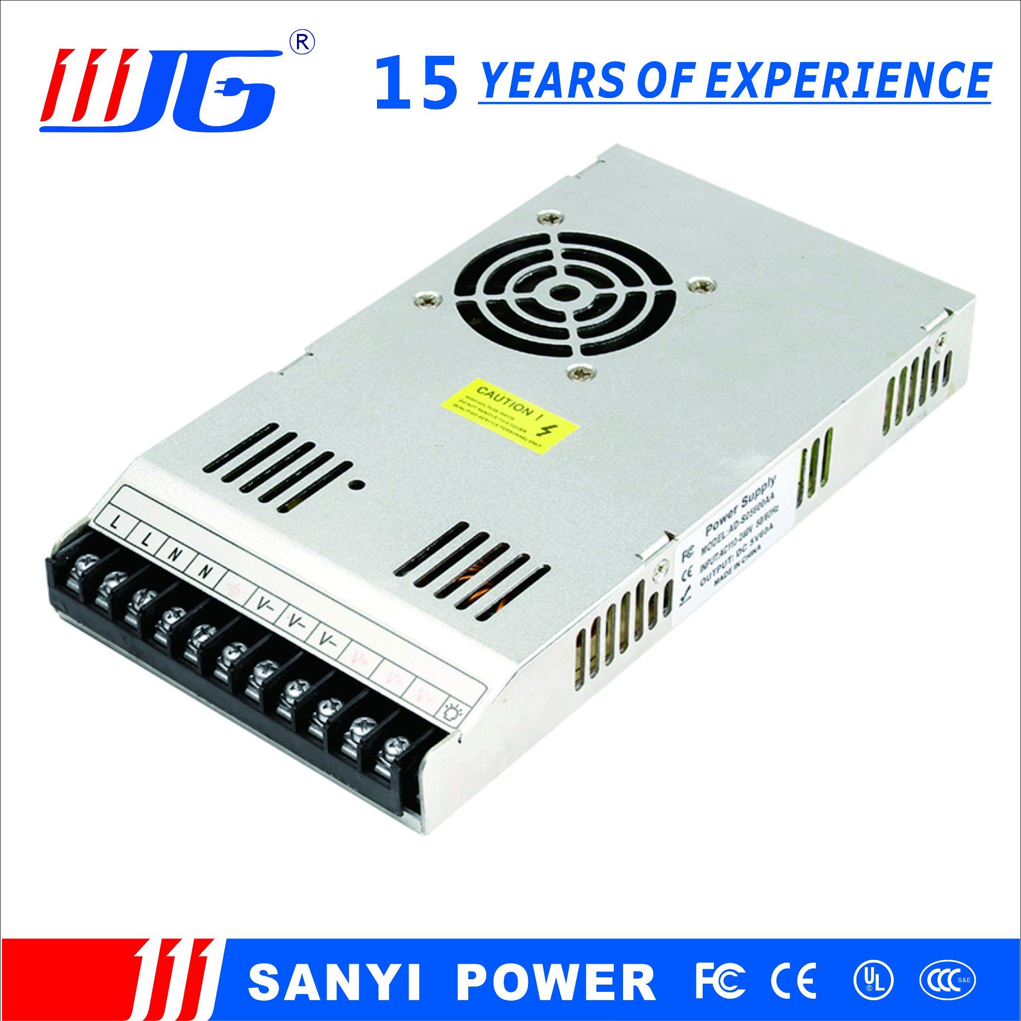 Ultra Thin 360W 12V30A LED Switching Power Supply