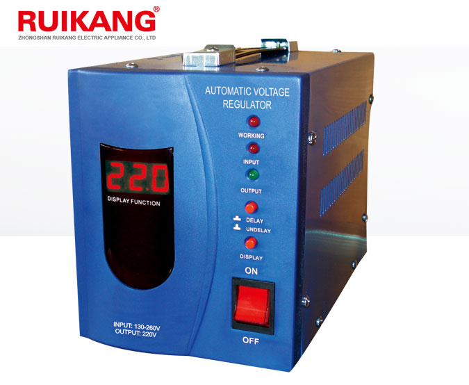 1kw LCD Screen Low Price Supply Automatic Voltage Stabilizer/Regulator for Home Appliance