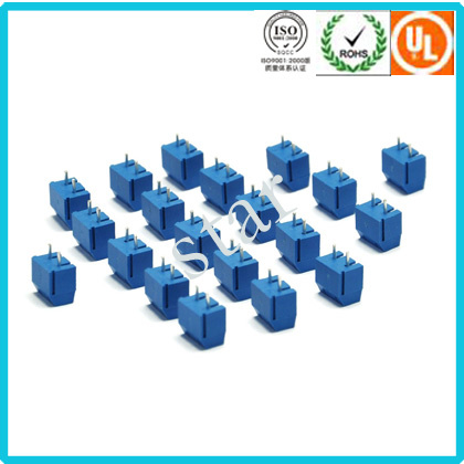 2pin 5.0mm Pitch Screw Mounting PCB Plastic Terminal Block