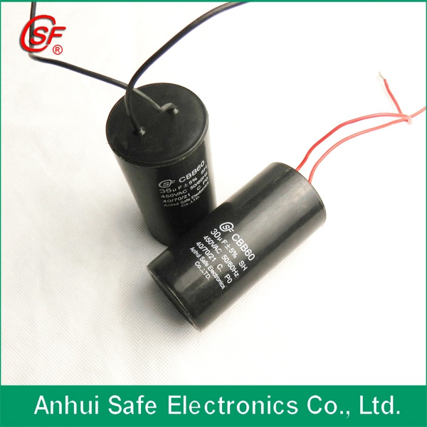 Low Loss 35UF 250VAC Water Pump Cbb60 Capacitor