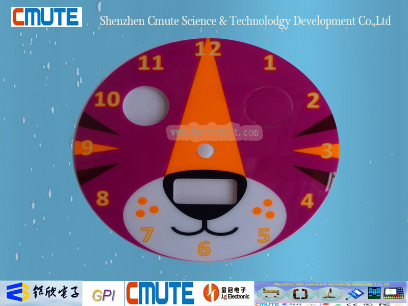 Clock Use Digital Print PC Graphic Overlay