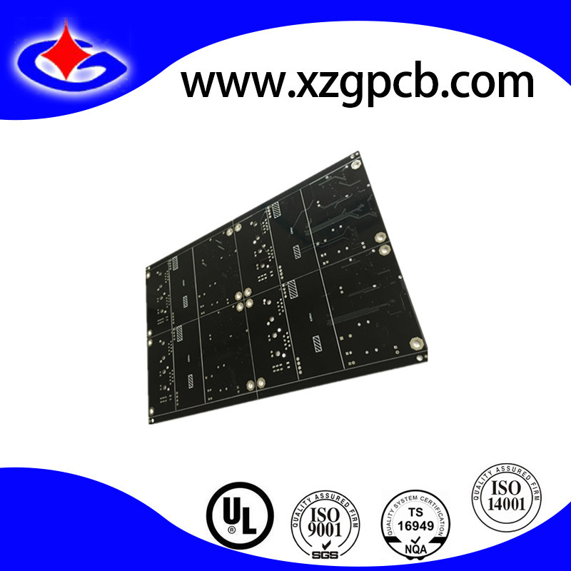 Double Layer Halogen-Free PCB with Black Mask