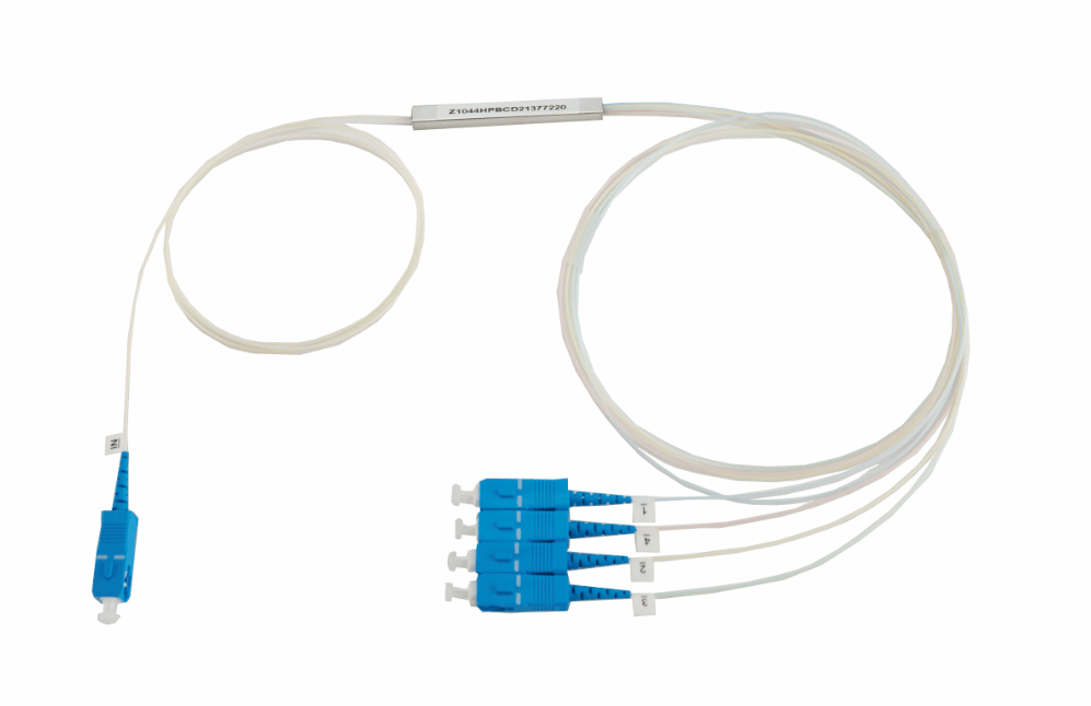 1X4 Fiber Optical Blockless PLC Splitter