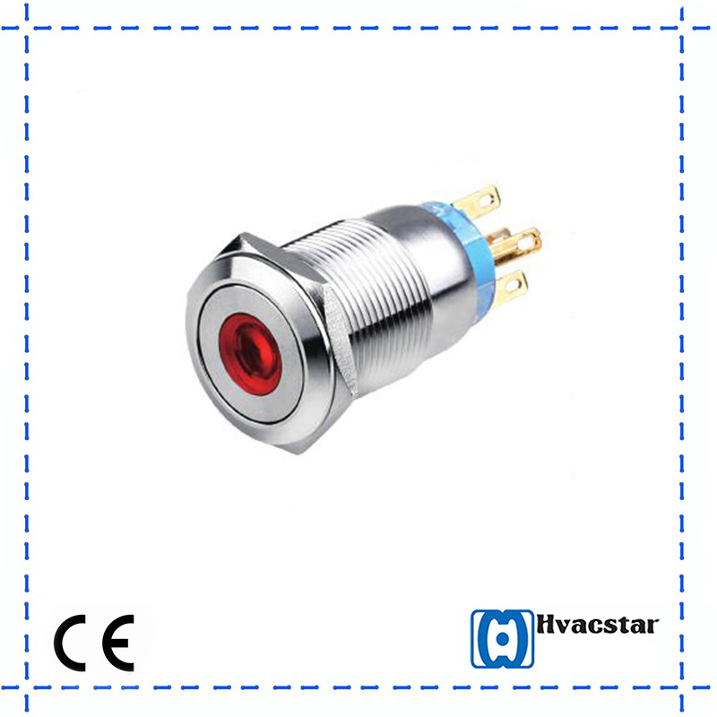 LED 19mm Metal Indicator Push Button Switch