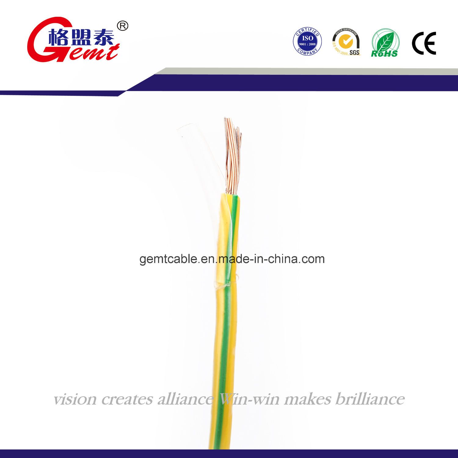 UL Approval Thhn/Tffn Nylon Cable Indoor Use90c&105c