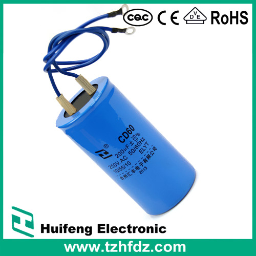Motor Starting Capacitor CD60 with CE RoHS