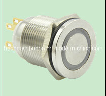 New (19mm) Hyperplane Ring-Illumination Momentary Latching Industrial Pushbutton Switch
