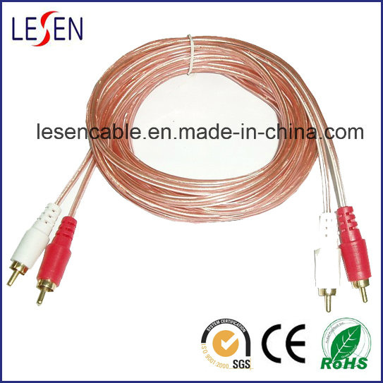 Audio and Video Cable -2RCA Plugs to 2RCA Plugs