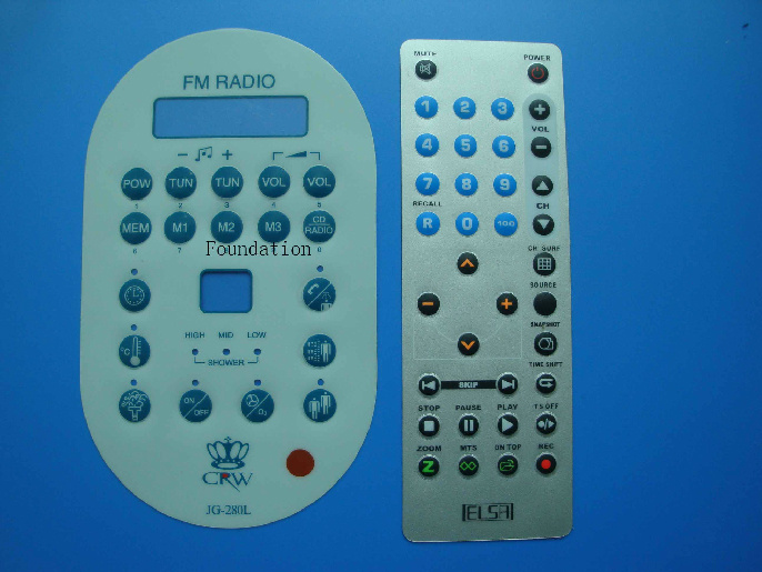 Control Overlay Silicone Rubber Keyboard Button Keypad