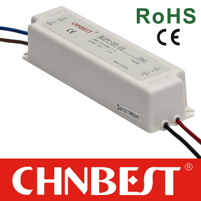 35W 36VDC Waterproof IP 67 Single Output Switching Power Supply with CE and RoHS (BLPV-35-36)