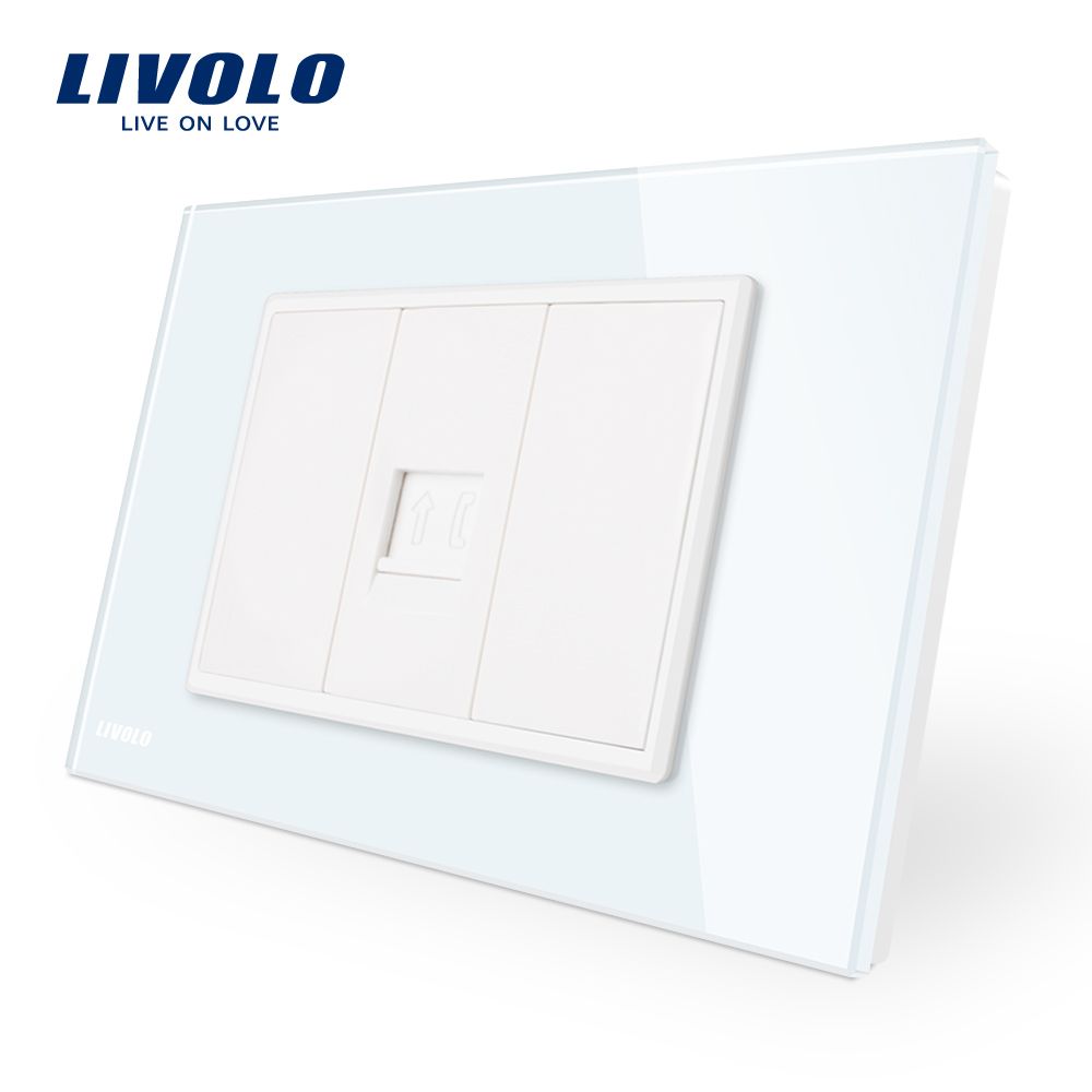 Livolo New Type Us/Au Universal Tel Wall Socket Vl-C91t-11